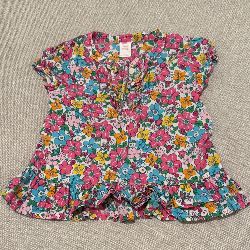 OshKosh B'gosh Colorful Floral Kids Blouse